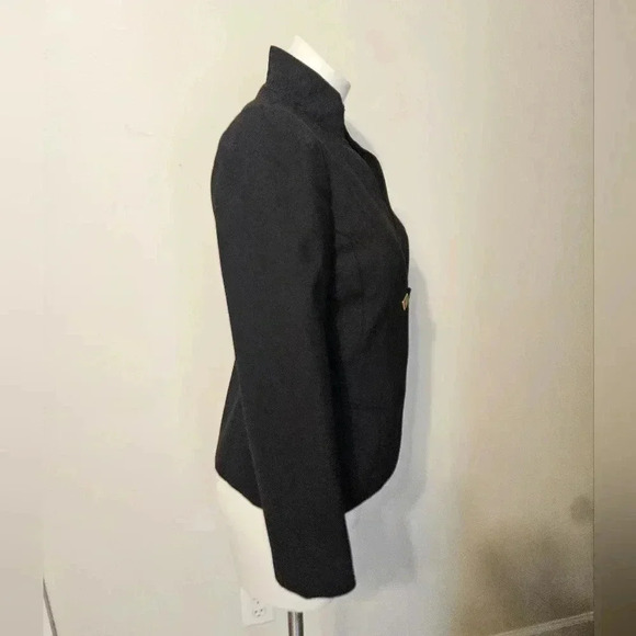 Trina Turk Blazer Black Wool Blend Size 4 - Picture 5 of 11